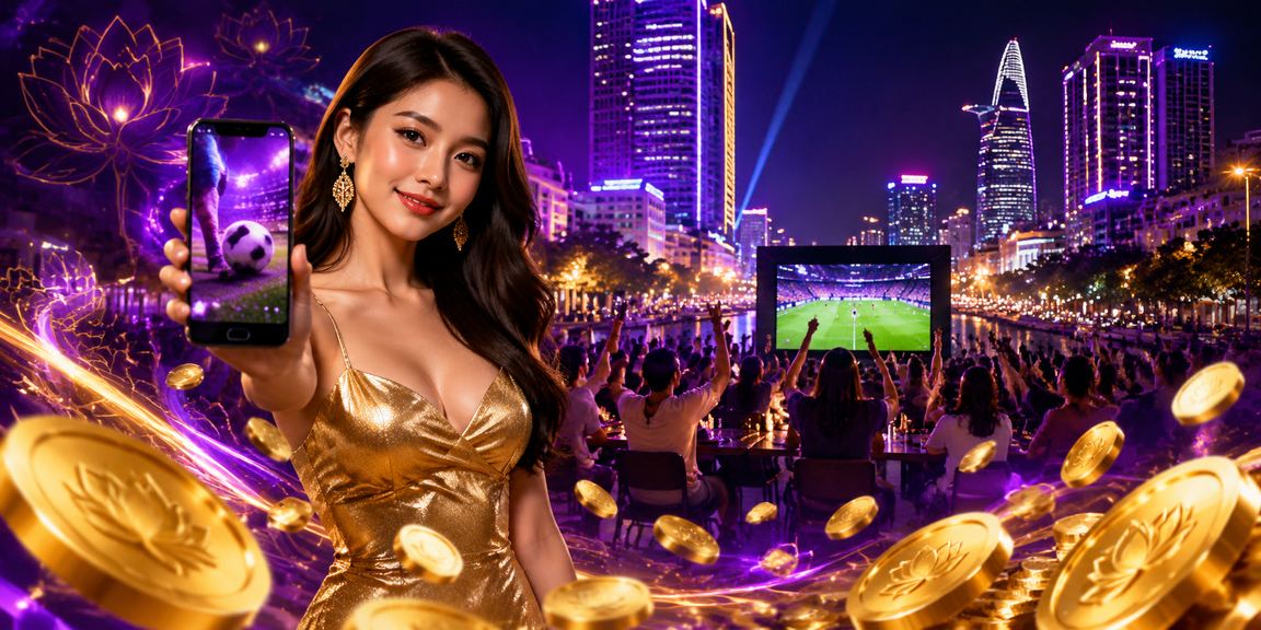 Cá cược bóng đá tại TP. Hồ Chí Minh – màn hình neon rực rỡ trên l200