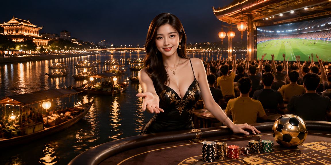 Không gian casino hiện đại tại Huế với người chơi đang thưởng thức trải nghiệm cá cược cao cấp
